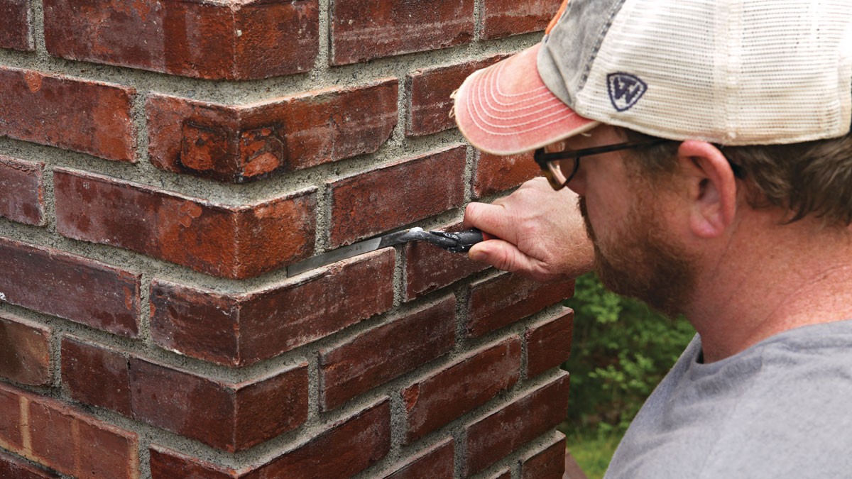 Brick and stone masonry chimney work
